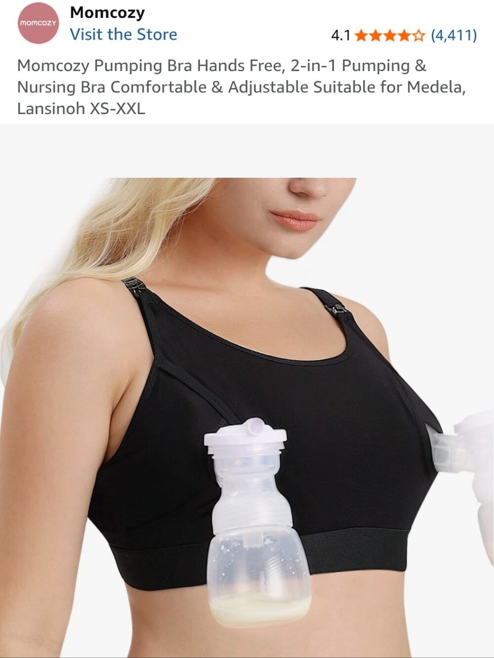 Momcozy large pumping bra